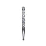 14K White Gold Diamond Matching Wedding Band - 0.24 ct