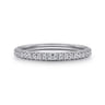 14K White Gold Diamond Matching Wedding Band - 0.17 ct