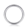 14K White Gold Diamond Matching Wedding Band - 0.17 ct