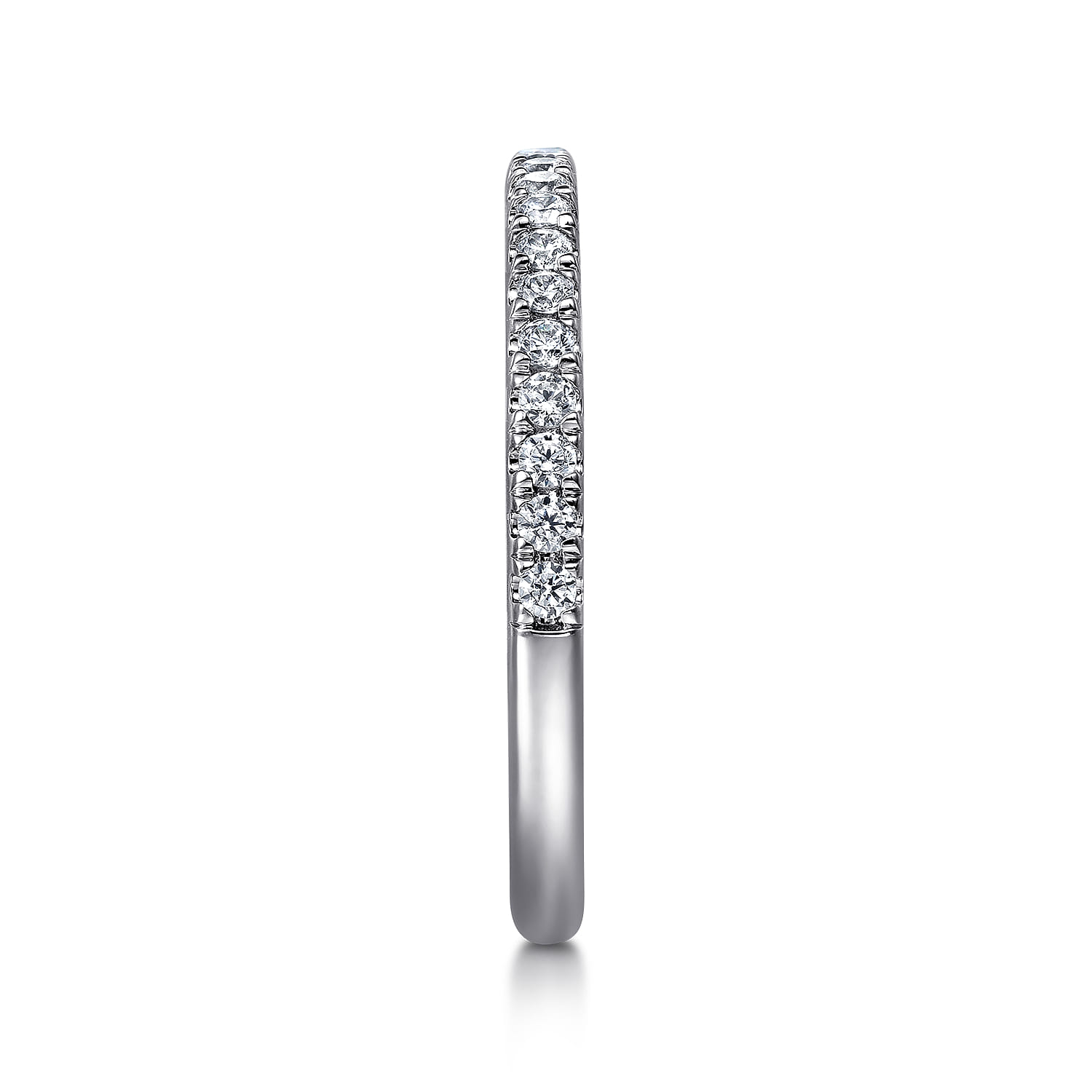 14K White Gold Diamond Matching Wedding Band - 0.24 ct - Shot 5