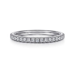 14K White Gold Diamond Matching Wedding Band