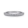 14K White Gold Diamond Matching Wedding Band - 0.24 ct