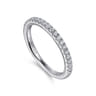 14K White Gold Diamond Matching Wedding Band - 0.24 ct