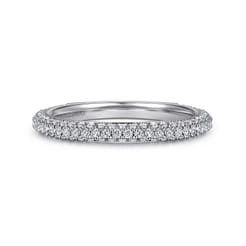 14K White Gold Diamond Matching Wedding Band