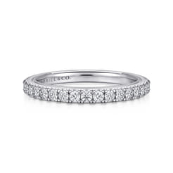 14K White Gold Diamond Matching Wedding Band
