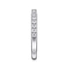 14K White Gold Diamond Matching Wedding Band - 0.35 ct