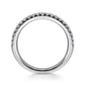 14K White Gold Diamond Matching Wedding Band - 0.25 ct