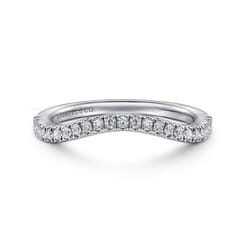 14K White Gold Diamond Matching Wedding Band