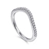 14K White Gold Diamond Matching Wedding Band - 0.19 ct