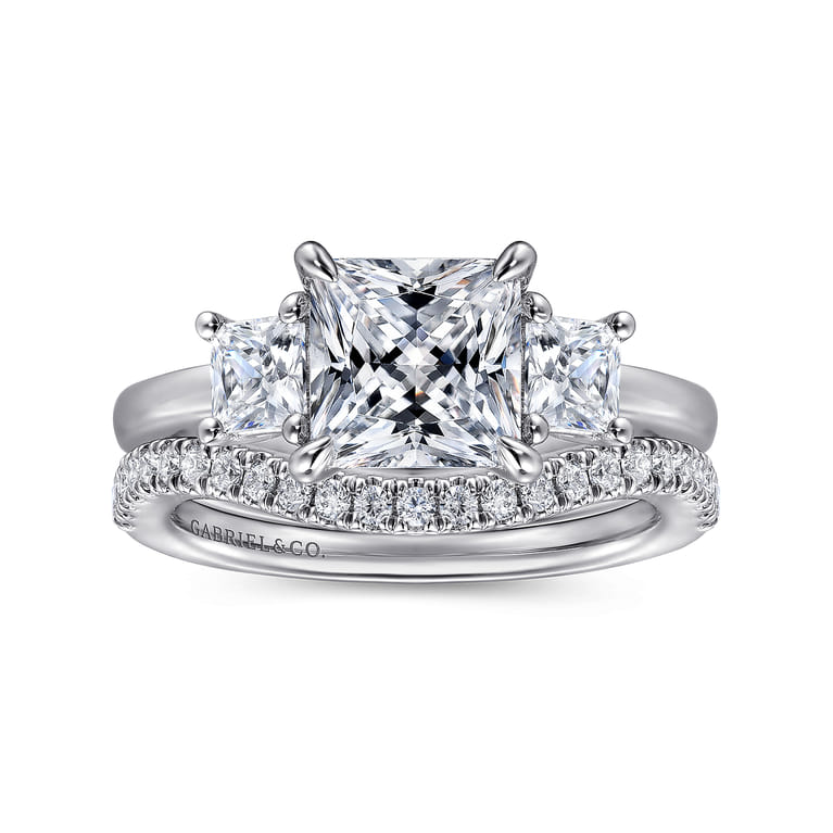 14K White Gold Diamond Matching Wedding Band - 0.19 ct - Shot 4