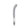 14K White Gold Diamond Matching Wedding Band - 0.19 ct