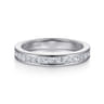 14K White Gold Diamond Matching Wedding Band - 0.65 ct