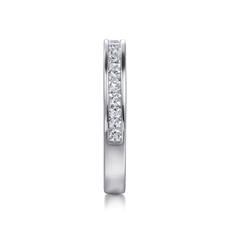 14K White Gold Diamond Matching Wedding Band - 0.65 ct - Shot 5