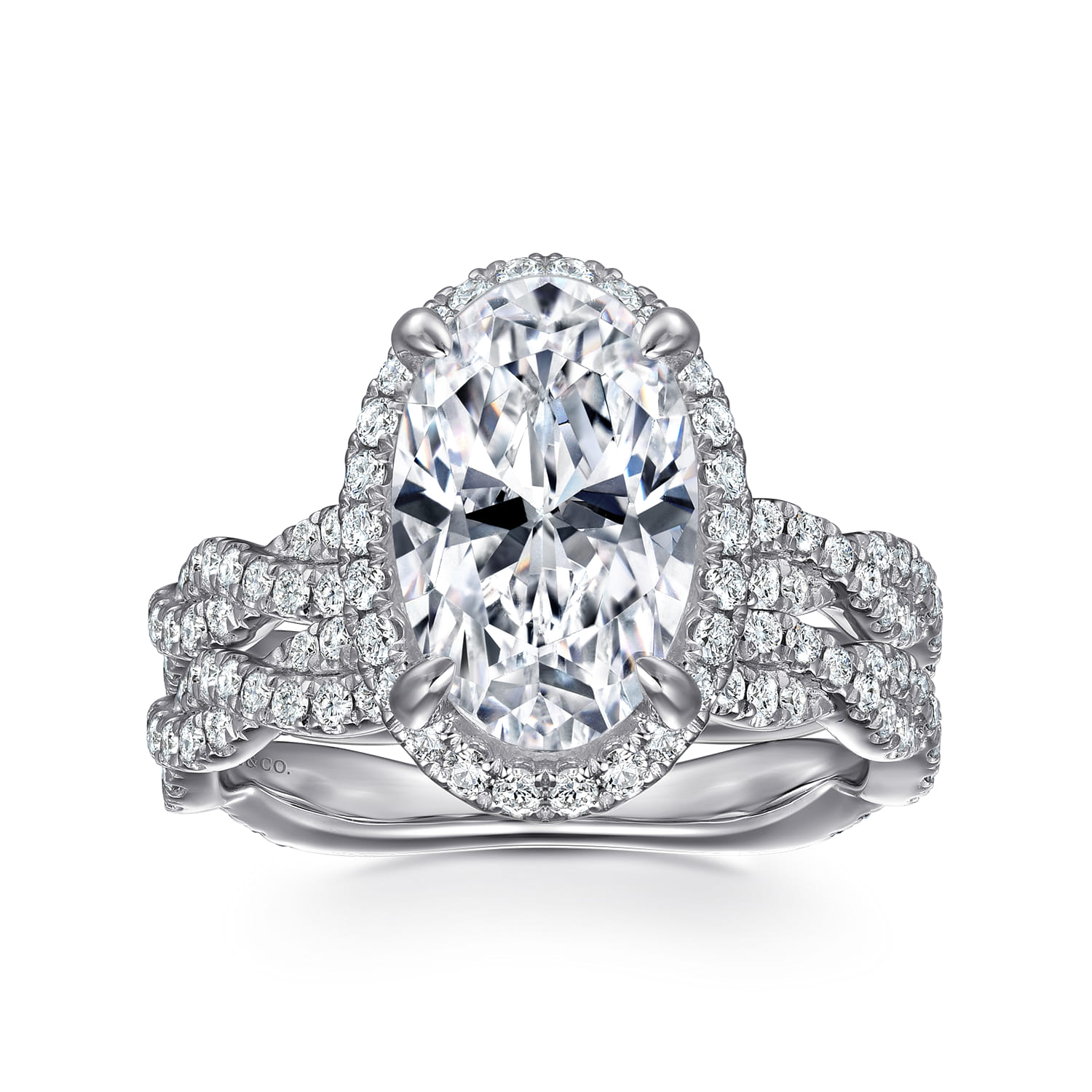 14K White Gold Diamond Matching Wedding Band - 0.34 ct - Shot 4