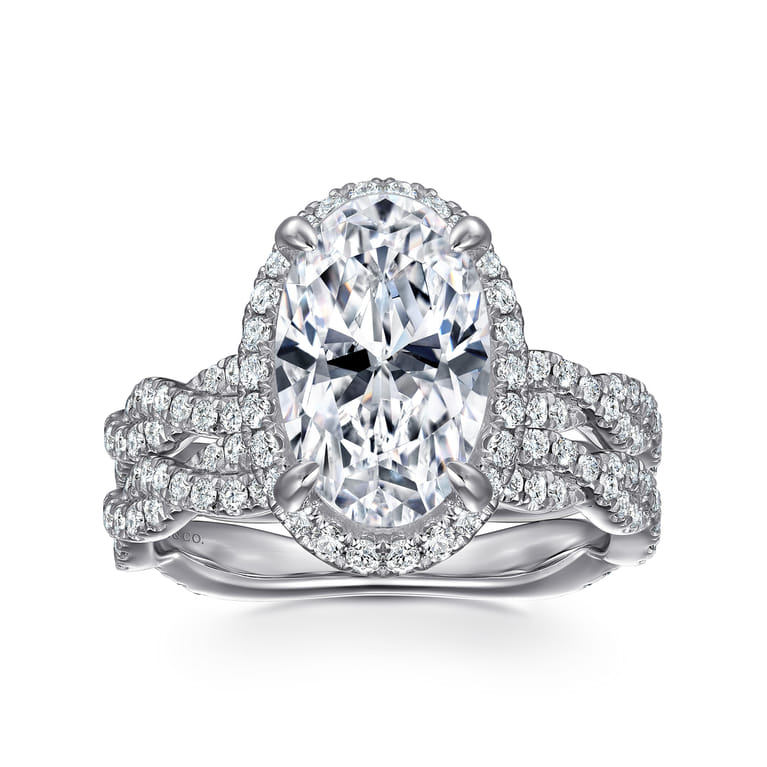 14K White Gold Diamond Matching Wedding Band - 0.34 ct - Shot 4