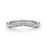 14K White Gold Diamond Matching Wedding Band - 0.29 ct