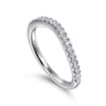 14K White Gold Diamond Matching Wedding Band - 0.29 ct