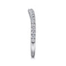 14K White Gold Diamond Matching Wedding Band - 0.29 ct