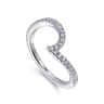 14K White Gold Diamond Matching Wedding Band - 0.21 ct
