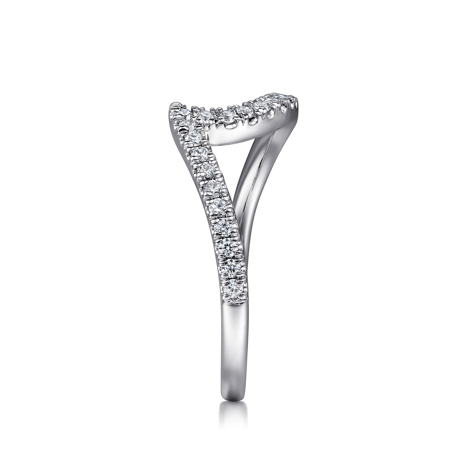 14K White Gold Diamond Matching Wedding Band - 0.21 ct - Shot 4