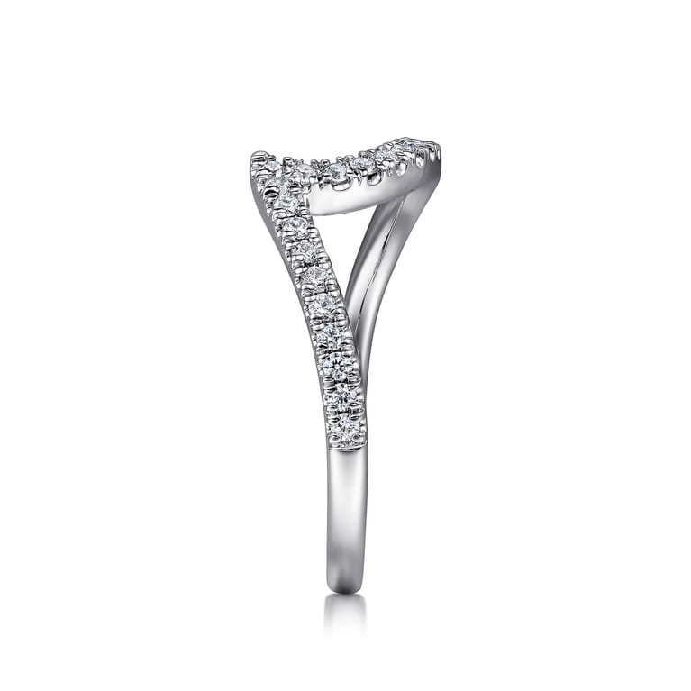 14K White Gold Diamond Matching Wedding Band - 0.21 ct - Shot 4
