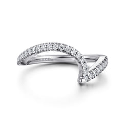 14K White Gold Diamond Matching Wedding Band
