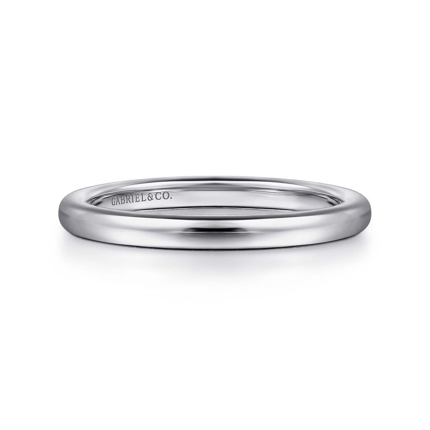 14K White Gold Diamond Matching Wedding Band - Shot 1