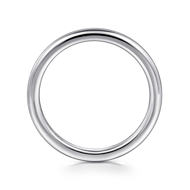 14K White Gold Diamond Matching Wedding Band - Shot 2