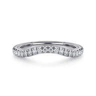 14K White Gold Diamond Matching Wedding Band