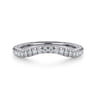 14K White Gold Diamond Matching Wedding Band - 0.23 ct