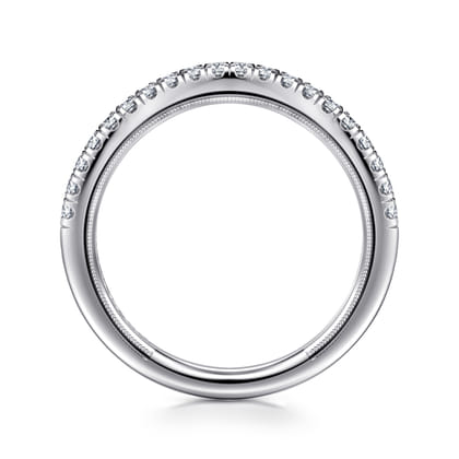 14K White Gold Diamond Matching Wedding Band
