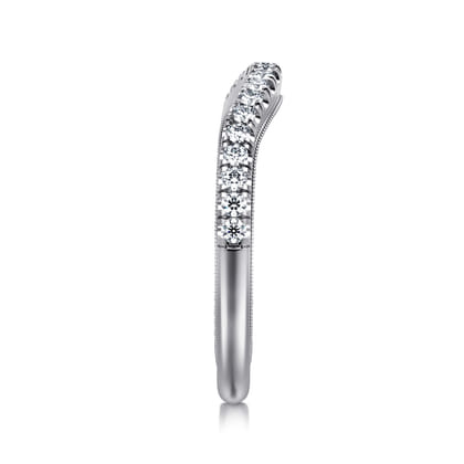 14K White Gold Diamond Matching Wedding Band