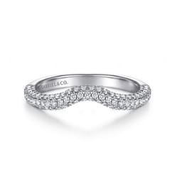 14K White Gold Diamond Matching Wedding Band
