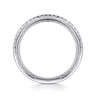 14K White Gold Diamond Matching Wedding Band - 0.19 ct