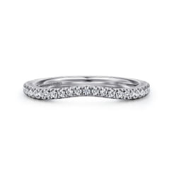 14K White Gold Diamond Matching Wedding Band