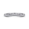 14K White Gold Diamond Matching Wedding Band - 0.17 ct