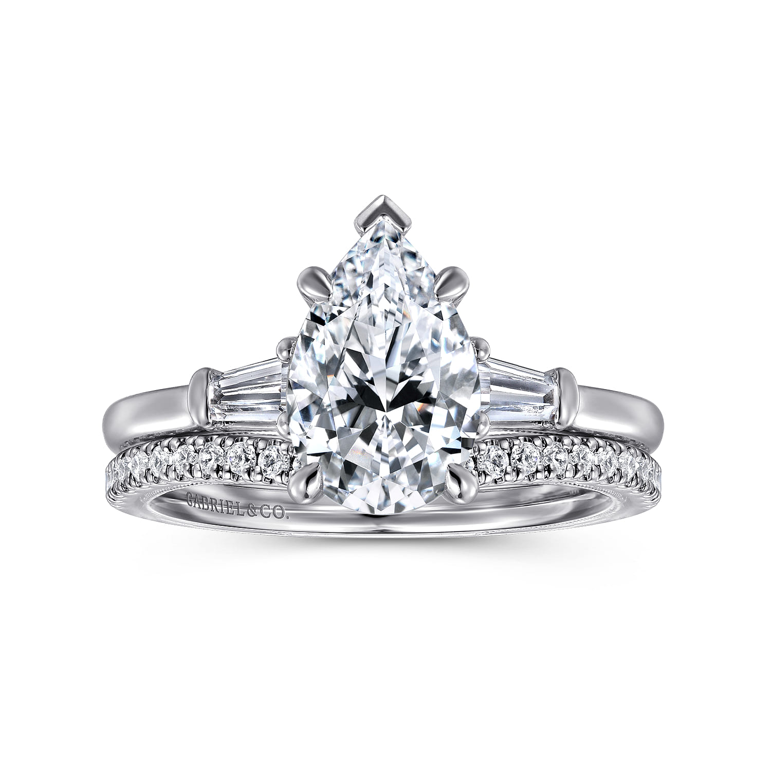 14K White Gold Diamond Matching Wedding Band - 0.17 ct - Shot 4