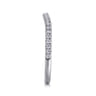14K White Gold Diamond Matching Wedding Band - 0.17 ct