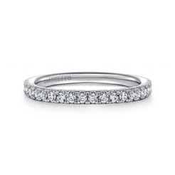 14K White Gold Diamond Matching Wedding Band