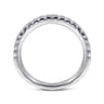 14K White Gold Diamond Matching Wedding Band - 0.3 ct