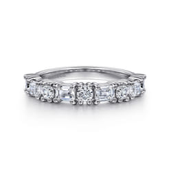 14K White Gold Diamond Matching Wedding Band