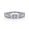 14K White Gold Diamond Matching Wedding Band - 1.13 ct