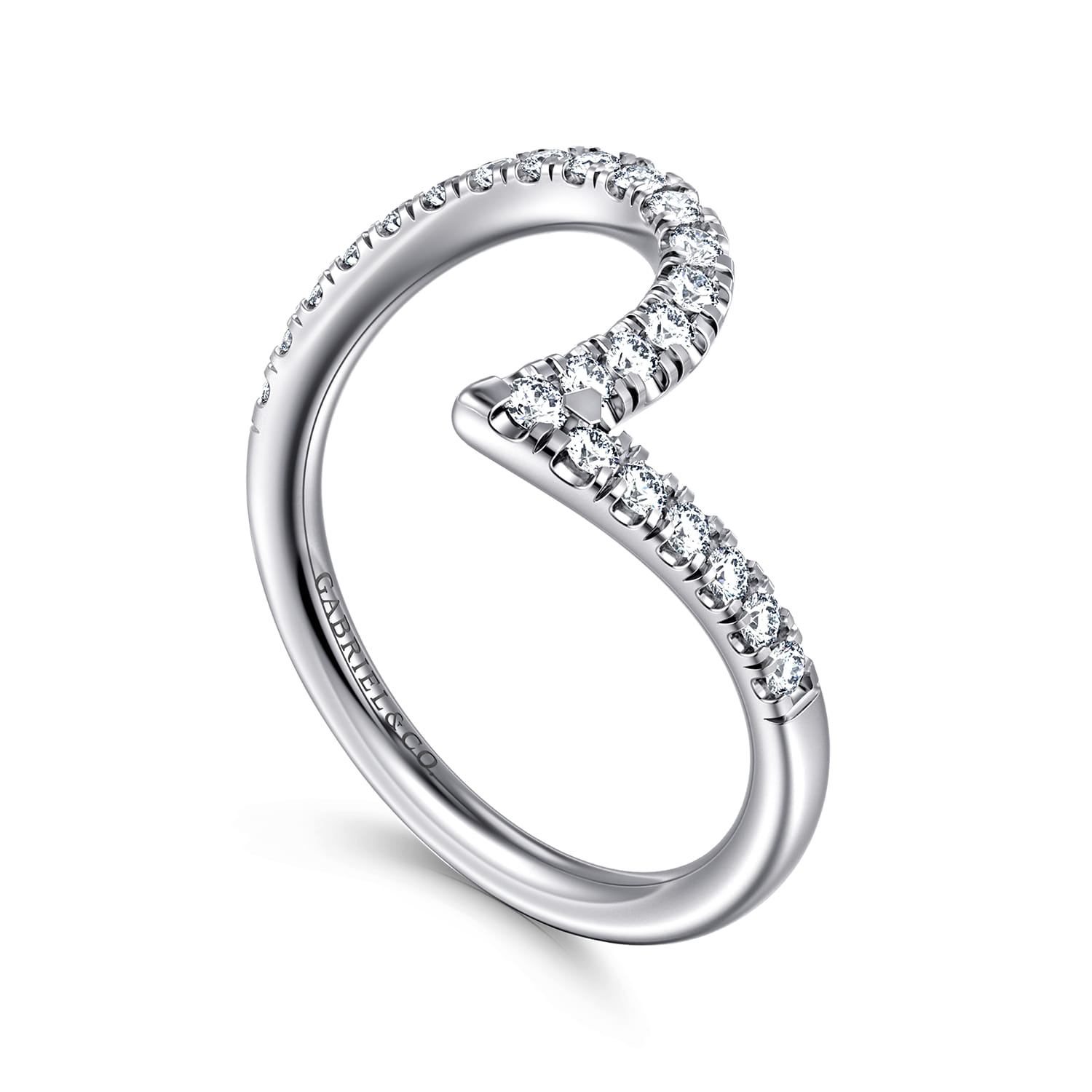 14K White Gold Diamond Matching Wedding Band - 0.3 ct - Shot 3