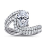 14K White Gold Diamond Matching Wedding Band - 0.3 ct