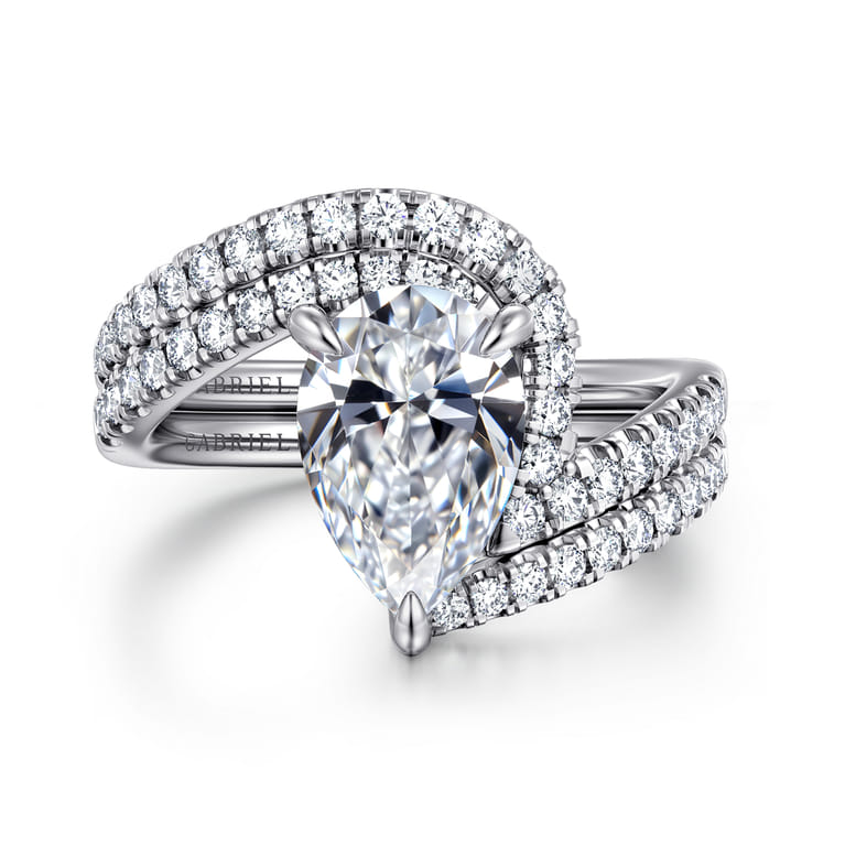 14K White Gold Diamond Matching Wedding Band - 0.3 ct - Shot 4