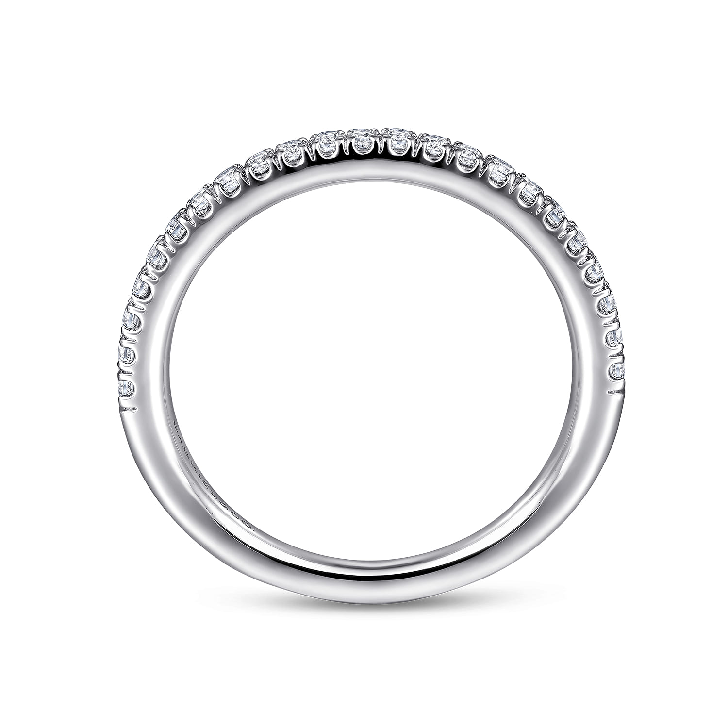 14K White Gold Diamond Matching Wedding Band - 0.23 ct - Shot 2