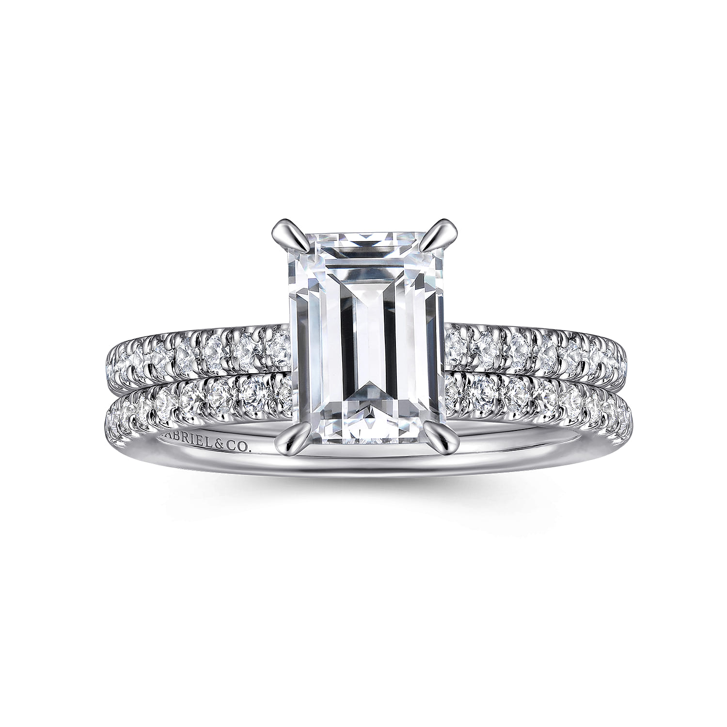 14K White Gold Diamond Matching Wedding Band - 0.23 ct - Shot 4