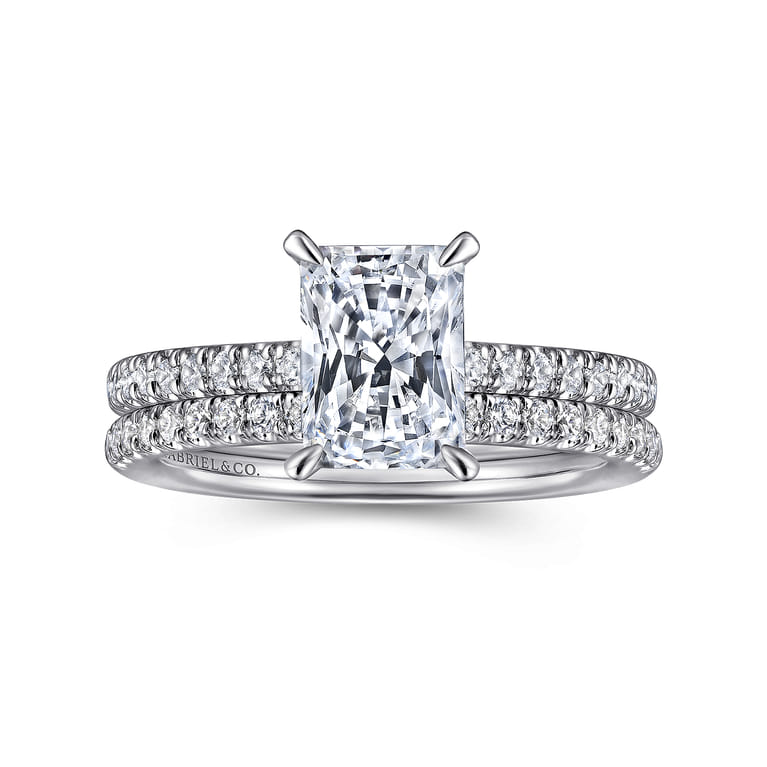 14K White Gold Diamond Matching Wedding Band - 0.23 ct - Shot 4