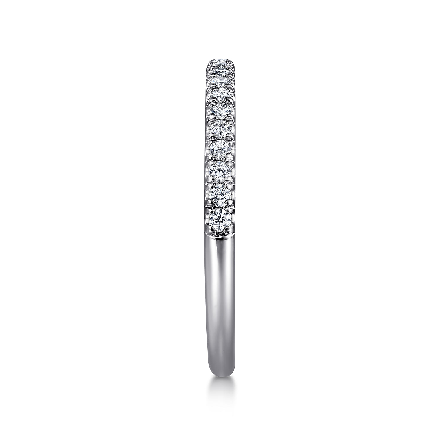 14K White Gold Diamond Matching Wedding Band - 0.23 ct - Shot 5