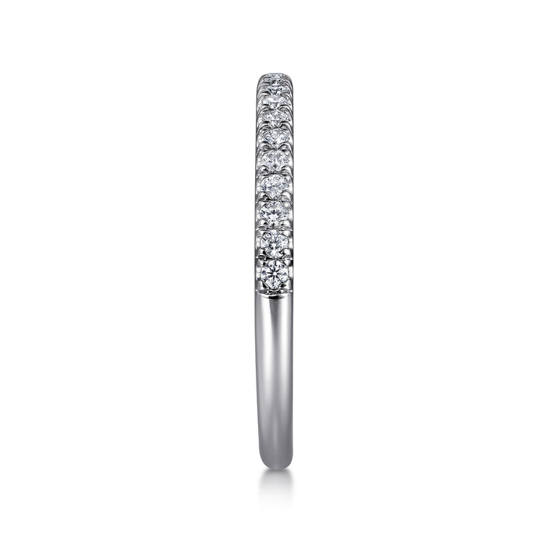 14K White Gold Diamond Matching Wedding Band - 0.23 ct - Shot 5